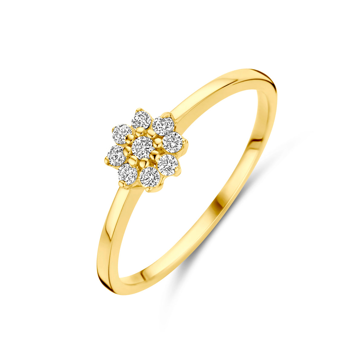 Ring Zirkonia 14K Gelbgold