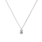 Halskette Bär Zirkonia 36 + 4 cm Silber rhodiniert
