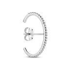 Suspender-Ohrring Zirkonia 21 mm Silber rhodiniert