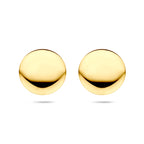 oorknoppen 23,5 mm 1 micron zilver verguld (geel)