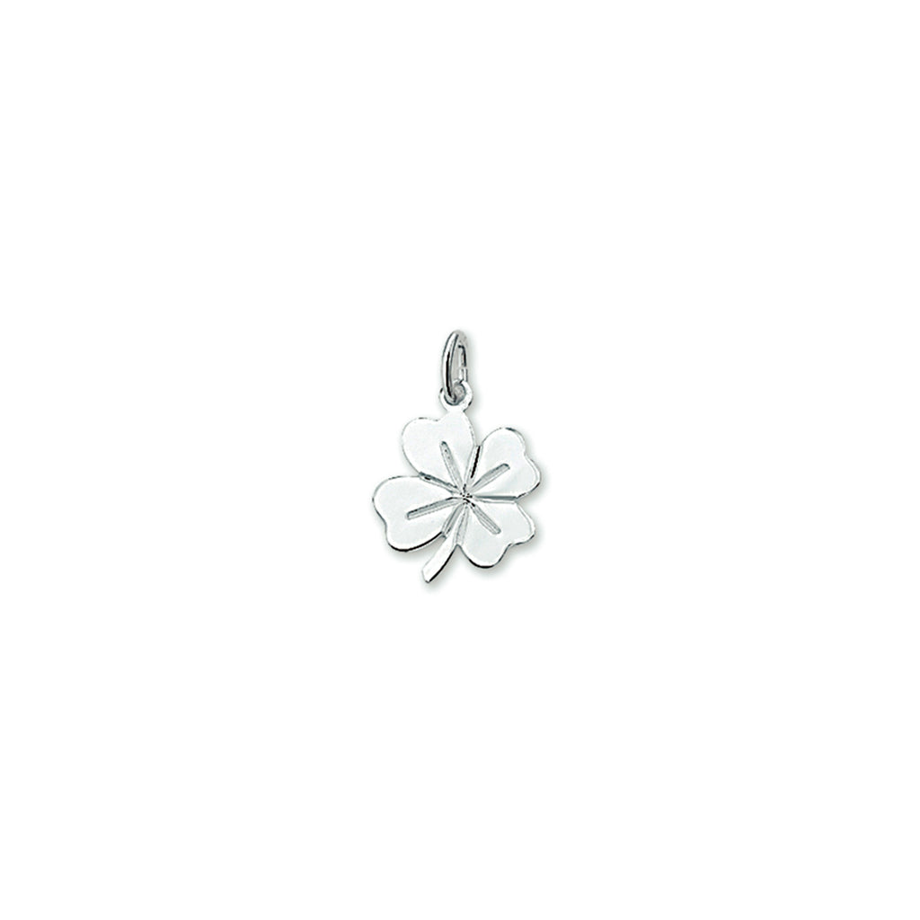 hanger klavertje 12 mm zilver gerhodineerd