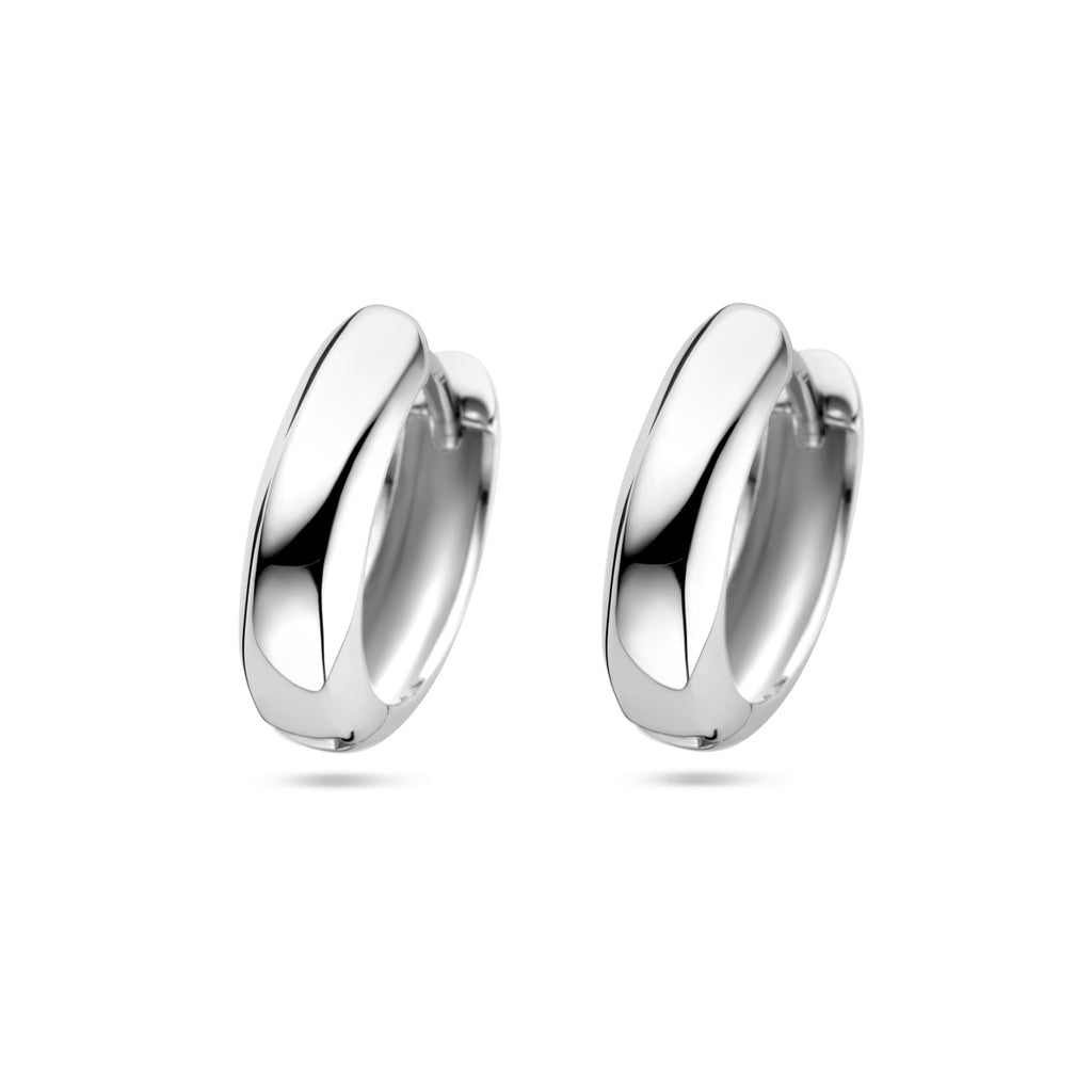 klapoorringen zilver gerhodineerd
