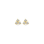 Ohrstecker Zirkonia 3,5 mm 14K Gelbgold