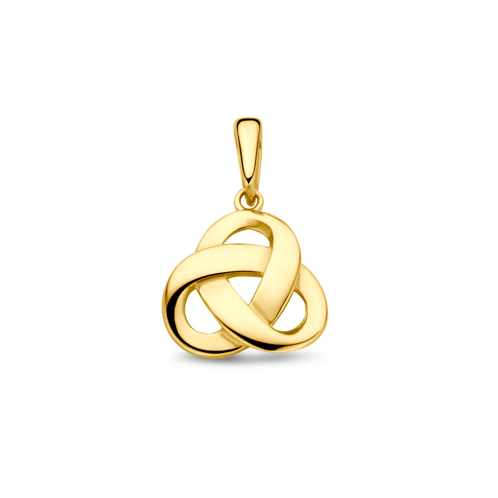hanger knoop 16 mm 14K geelgoud