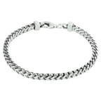Armband Oxi Gourmet 3,7 mm Silber oxidiert