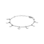 Armband Schmetterlinge 13 + 3 cm Silber rhodiniert