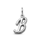 hanger letter zilver gerhodineerd