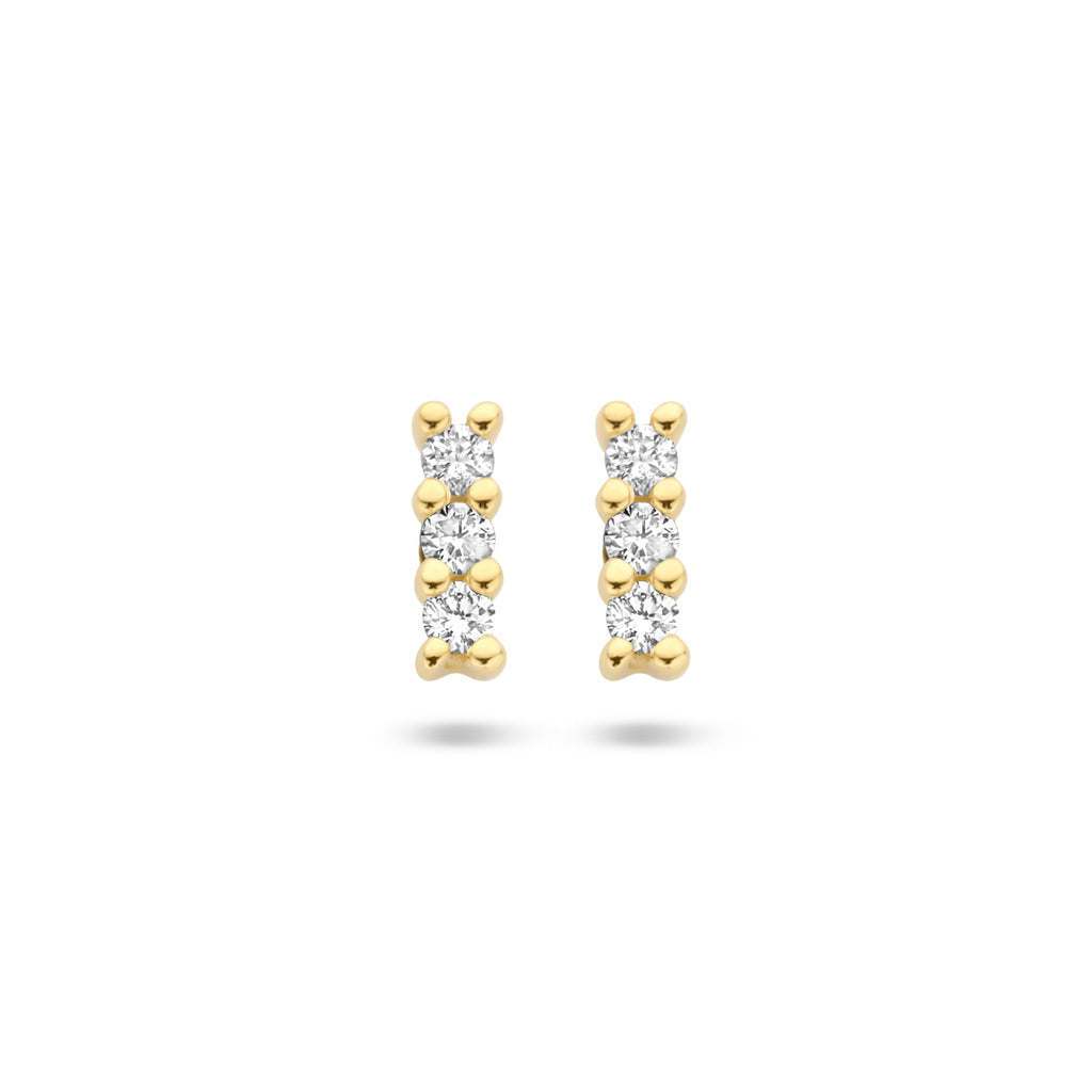 Ohrstecker Diamant 0,05 ct (2x 0,025 ct) h p1 14K Gelbgold