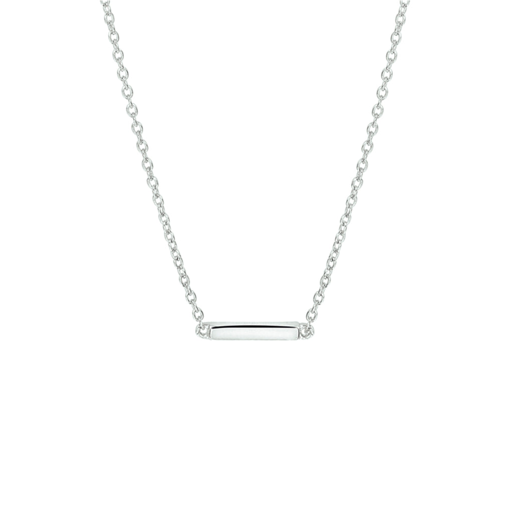 Halskettenstange 41 + 4 cm Silber rhodiniert