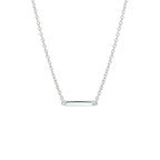 Halskettenstange 41 + 4 cm Silber rhodiniert