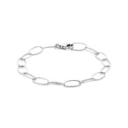 Armband Anker diamantgeschliffen 6,4 mm 19 cm Silber rhodiniert