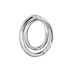 hanger diamant 0.04ct h si 14K witgoud - ovaal