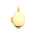 9K Medaillon oval 19 mm 9K gelb