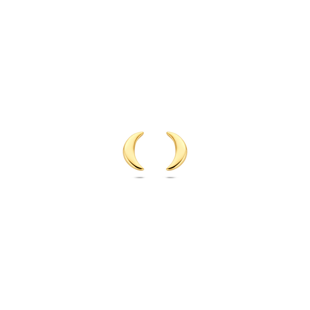 oorknoppen maan 5,5 mm 14K geelgoud