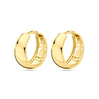 Klappcreolen 13 mm 14K Gelbgold