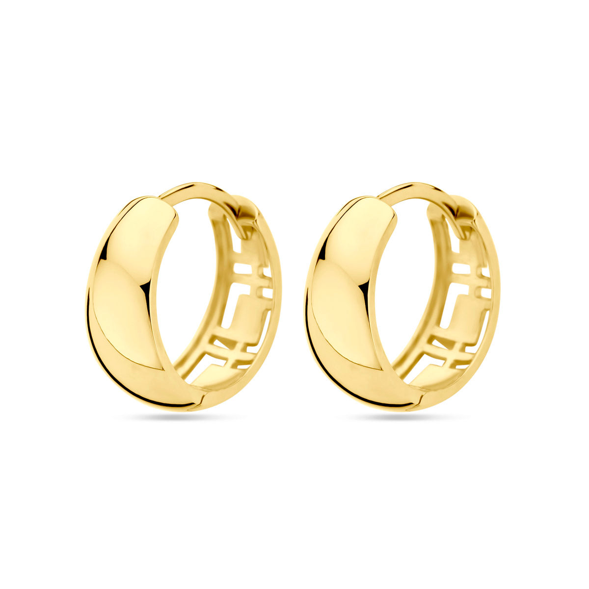 Klappcreolen 13 mm 14K Gelbgold
