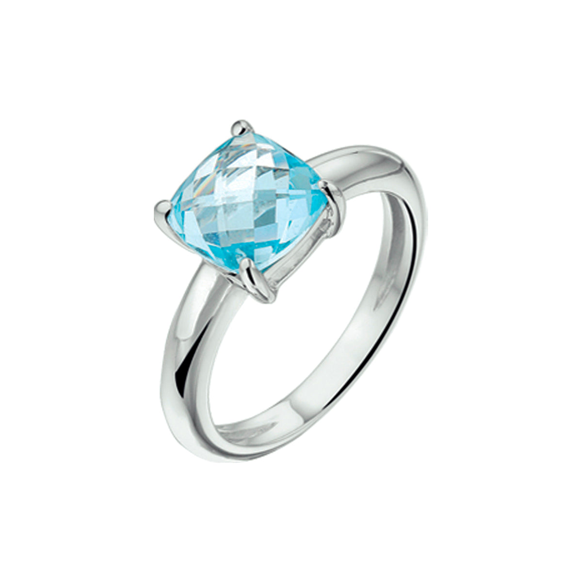 Ring Topas Silber rhodiniert