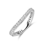 ring zirkonia zilver gerhodineerd