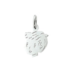 Anhänger Junge 12 mm Silber Weiß
