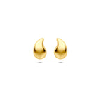Ohrstecker Tropfen 9,5 mm 14K Gelbgold