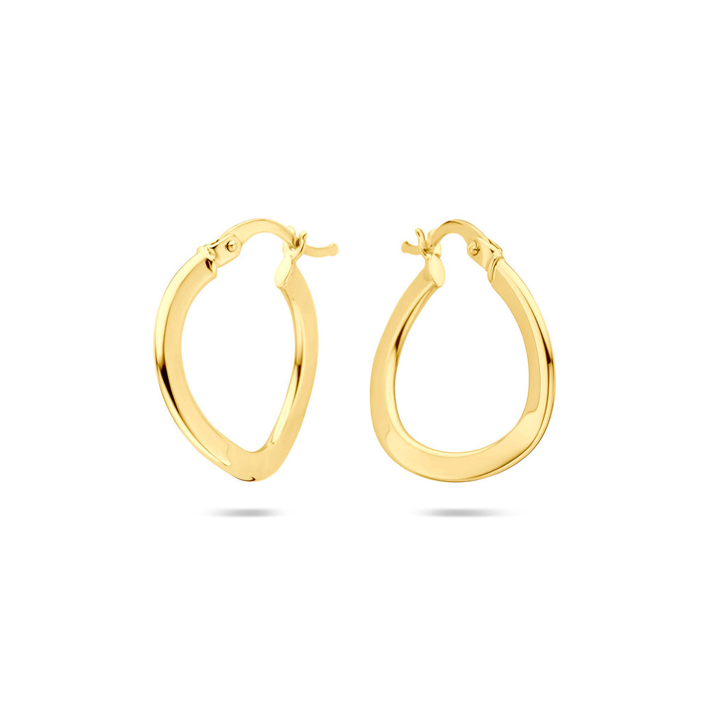 Ohrringe 21 mm 14K Gelbgold