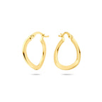 Ohrringe 21 mm 14K Gelbgold