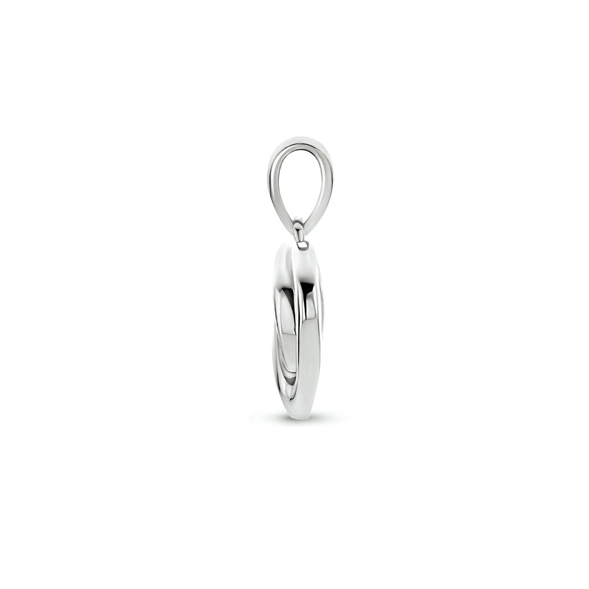 hanger hart zilver gerhodineerd