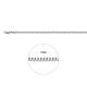 gourmette 3,0 mm zilver gerhodineerd