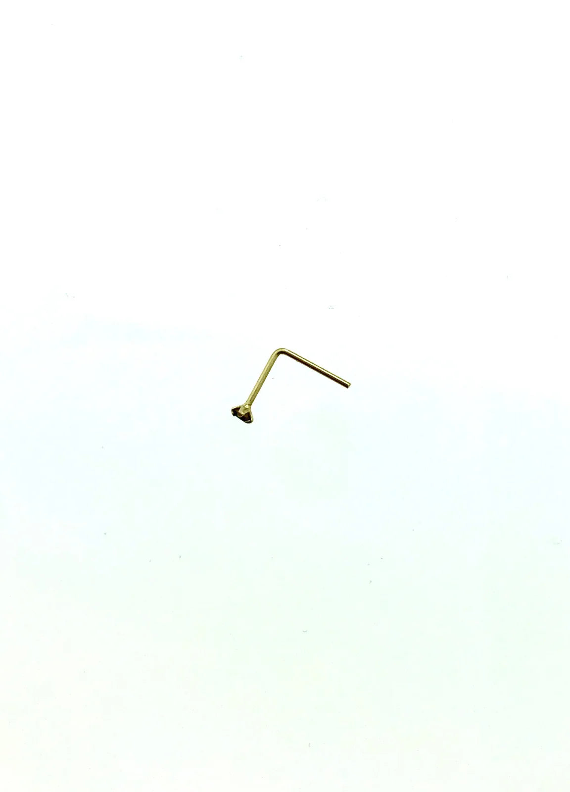 Gouden neussteker steentje paars