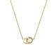 9k collier zirkonia 40 - 42 - 44 cm 9K geel