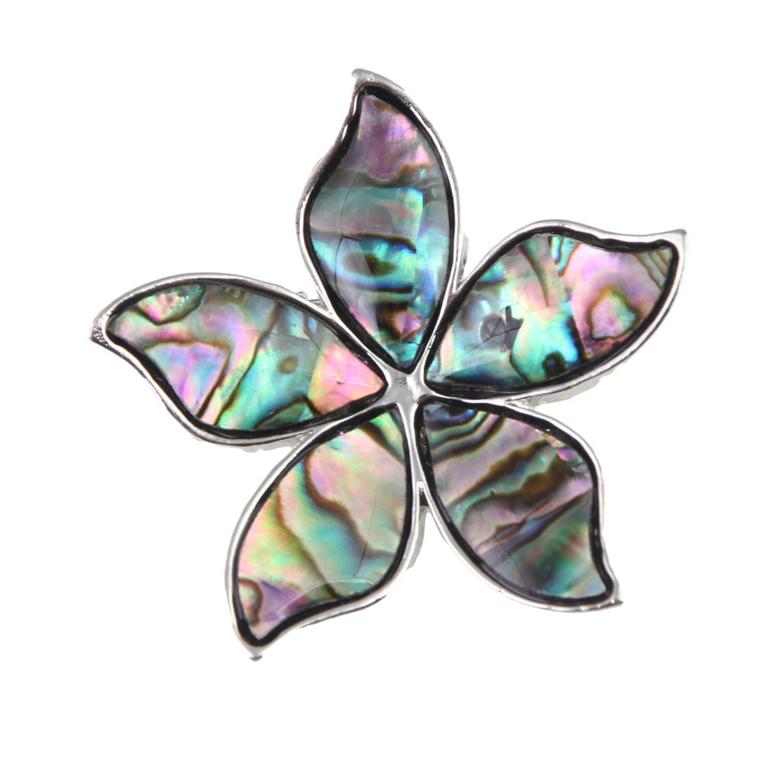 broche: bloem met parelmoer