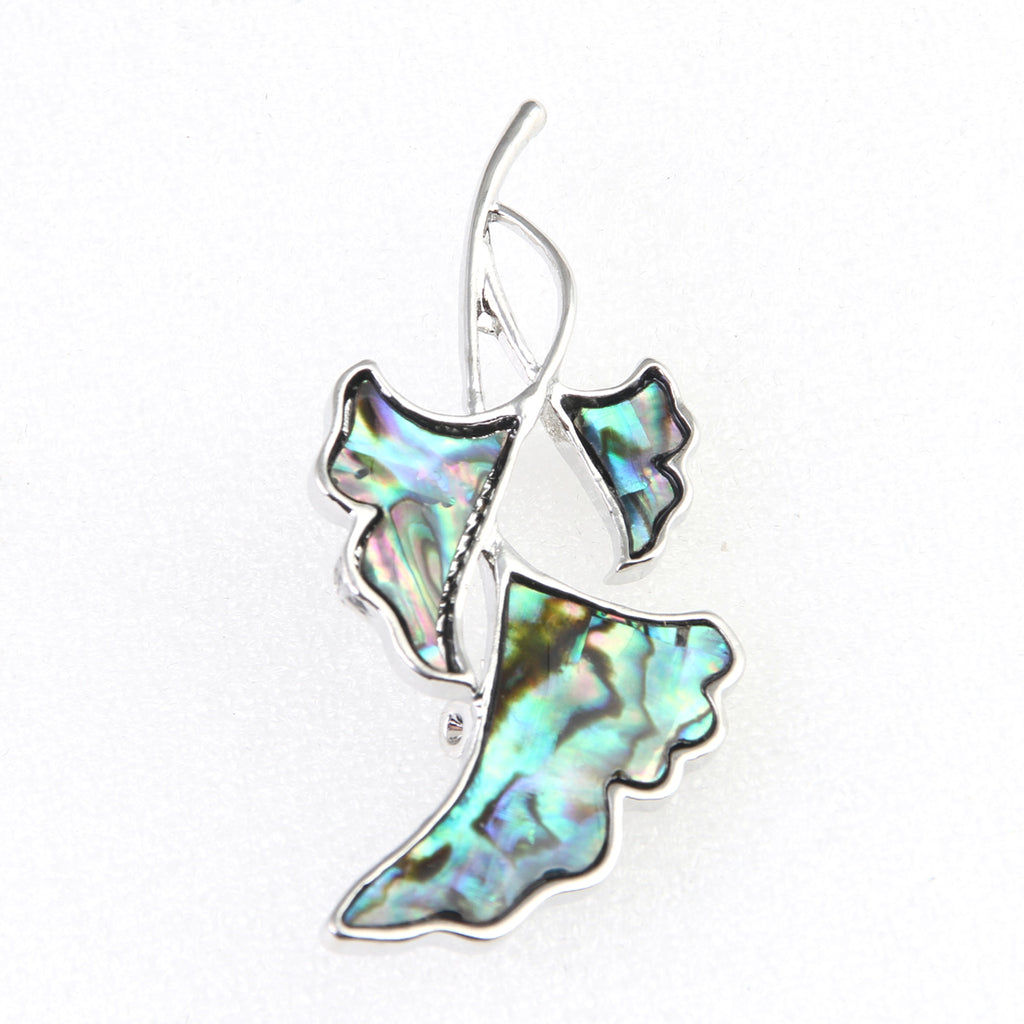 broche met parelmoer