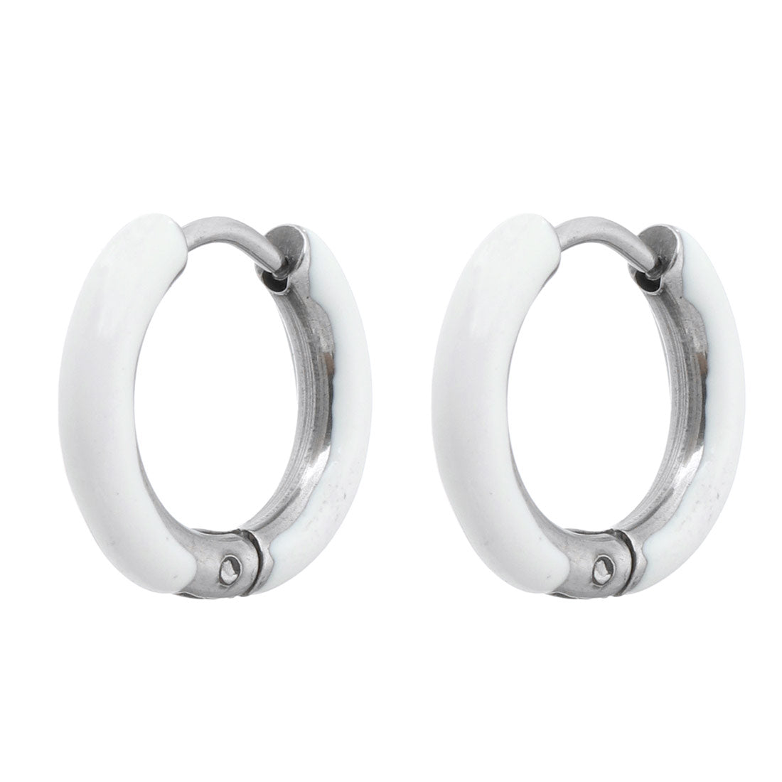 chirurgisch stalen oorringen met emaille