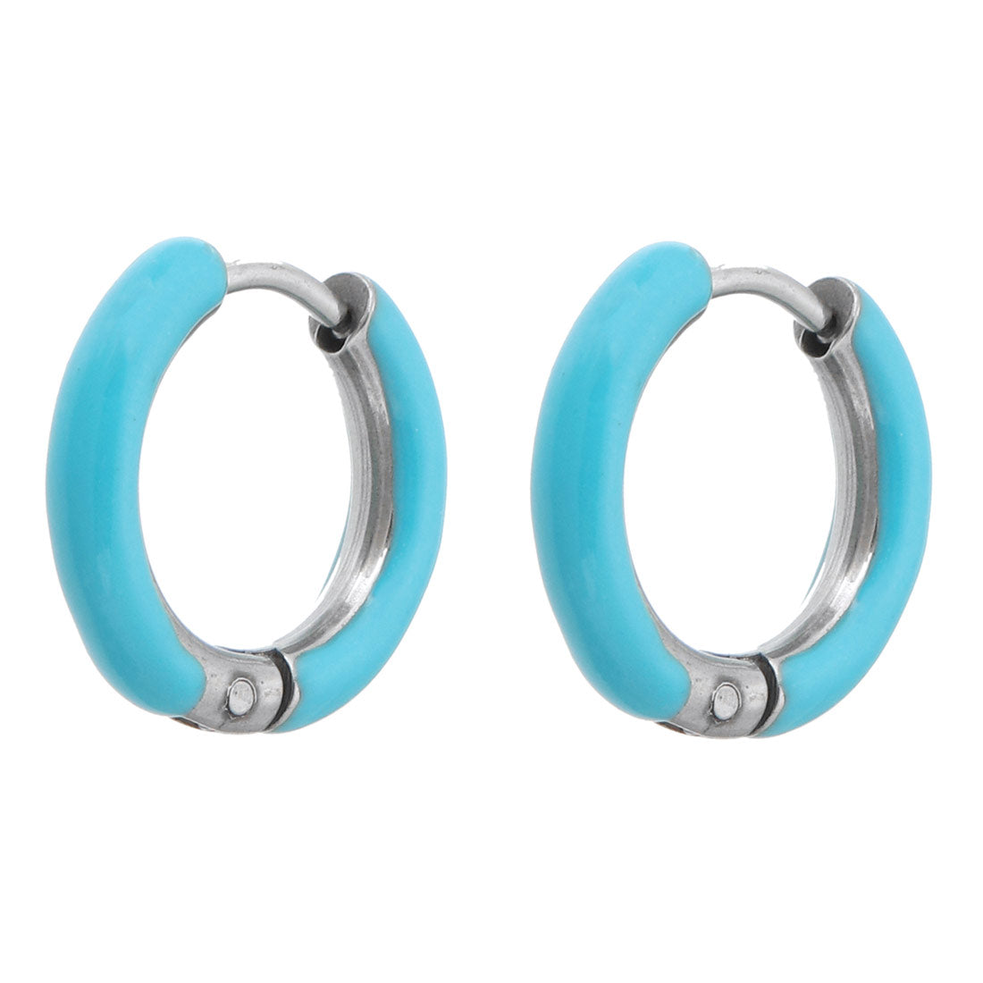 chirurgisch stalen oorringen met emaille