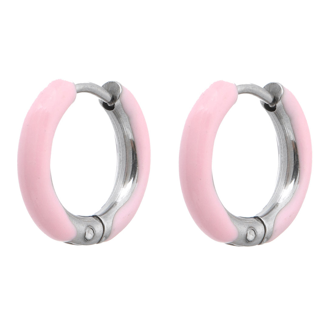 chirurgisch stalen oorringen met emaille