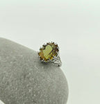 Handgemaakte zilveren zultanite ring