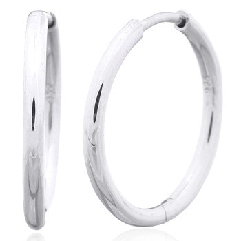 zilveren klapoorringen 20 mm