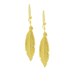 Oorhangers veer franse haak 1 micron zilver verguld (geel)