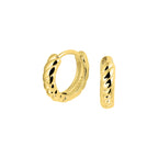 Klapoorringen zilver verguld (geel)