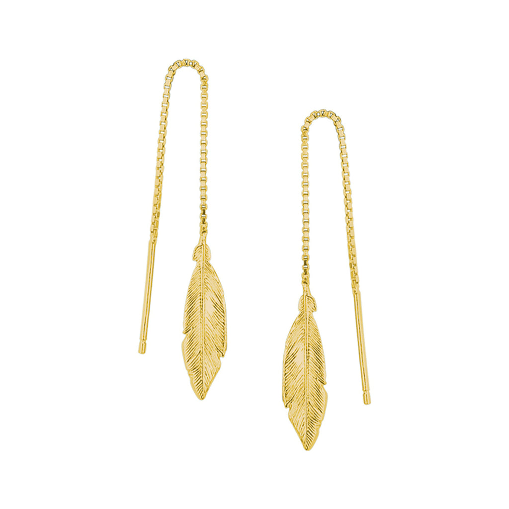 Doortrekoorbellen veer 1 micron zilver verguld (geel)