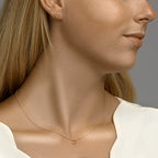 Oorknoppen hart zilver verguld (geel)