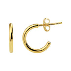 Stekeroorringen zilver verguld (geel)