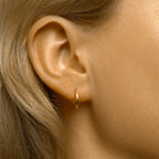 Stekeroorringen zilver verguld (geel)