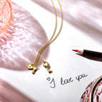 Collier hart en sleutel 41 + 4 cm zilver verguld (geel)