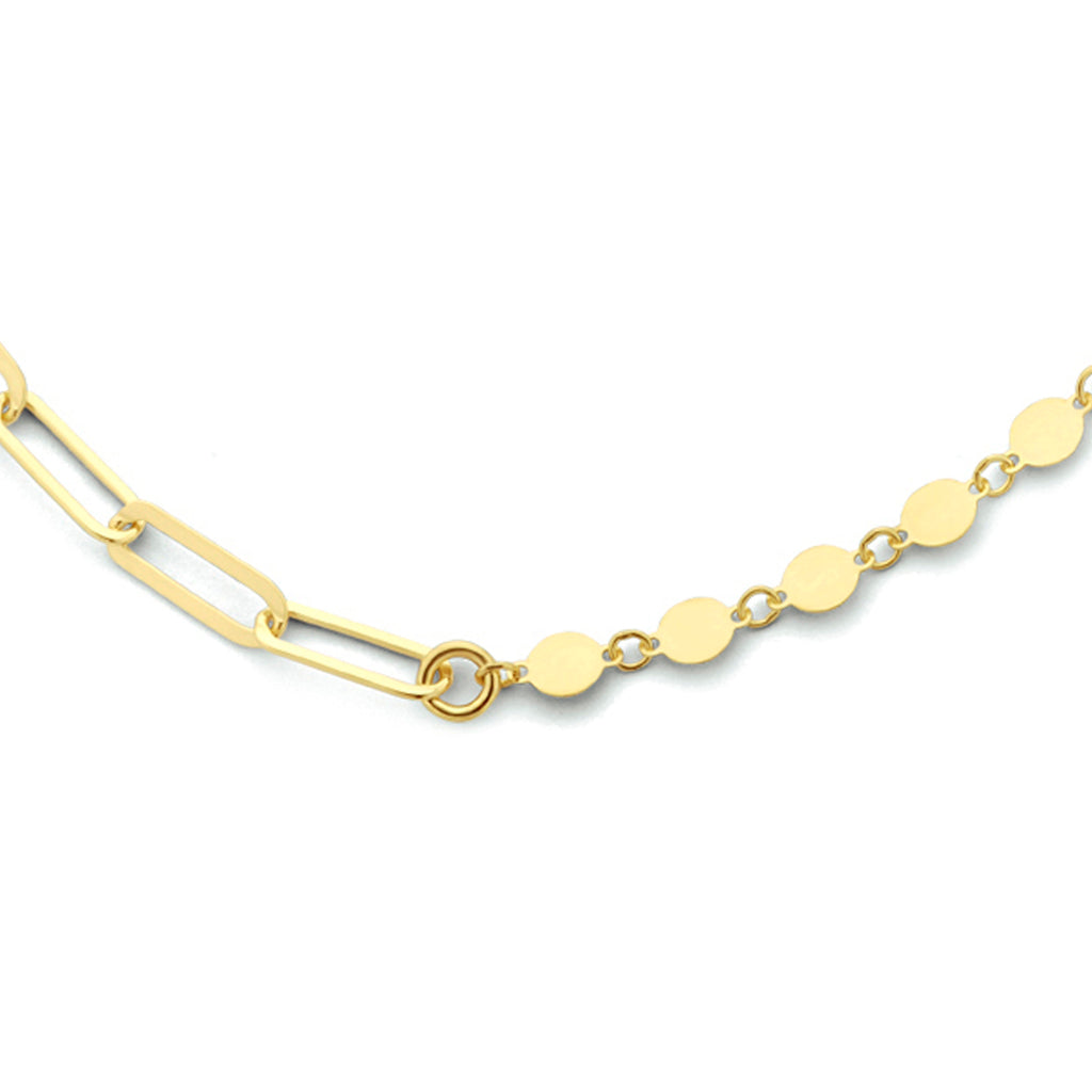 Collier 4,0 mm 41 + 4 cm 1 micron zilver verguld (geel)