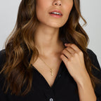 Collier sleutel 41 + 4 cm zilver verguld (geel)