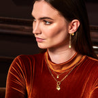 Collier paperclip en slotje 3,2 mm 40 cm zilver verguld (geel)