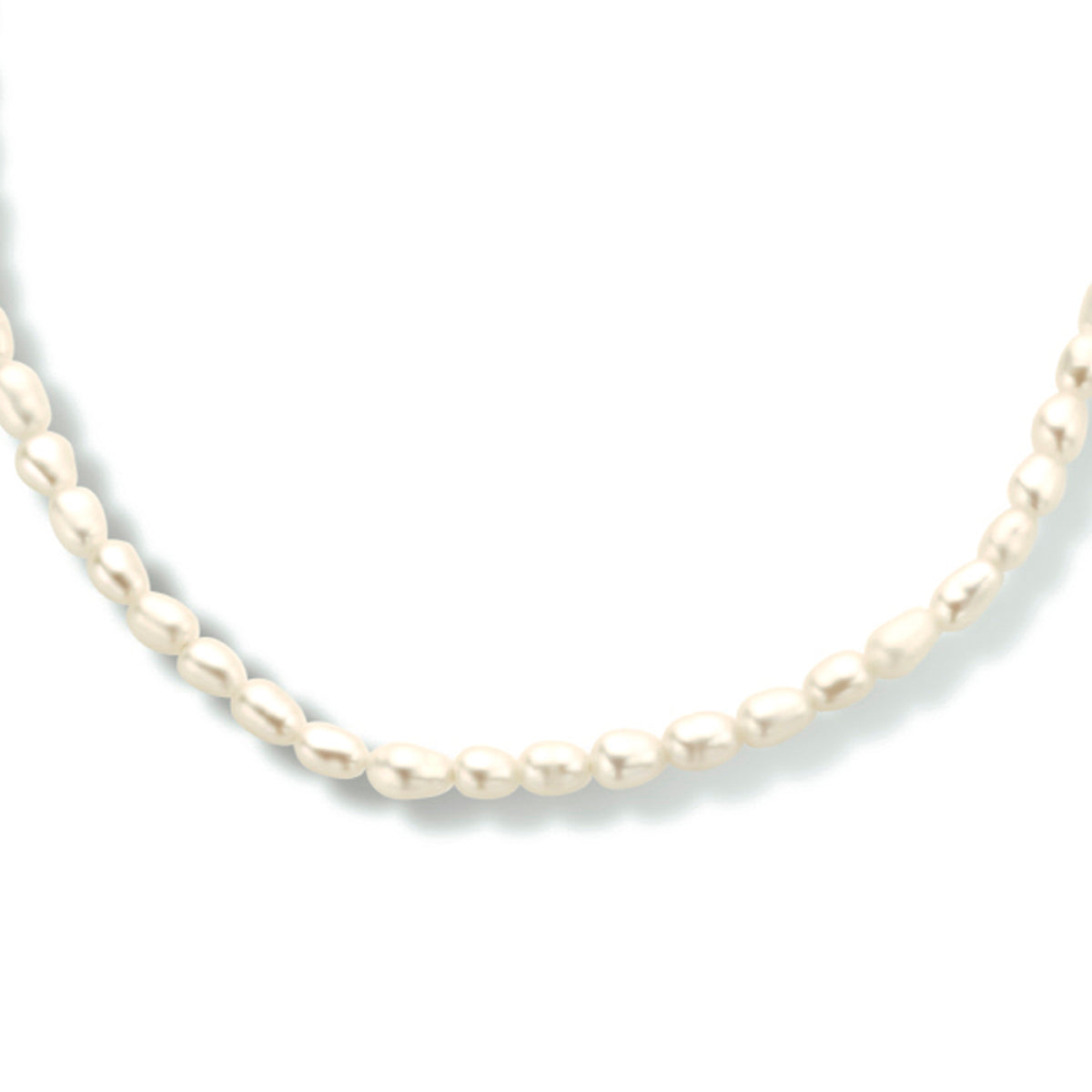 Collier singapore en parels 40 - 42 - 44 cm zilver verguld (geel)