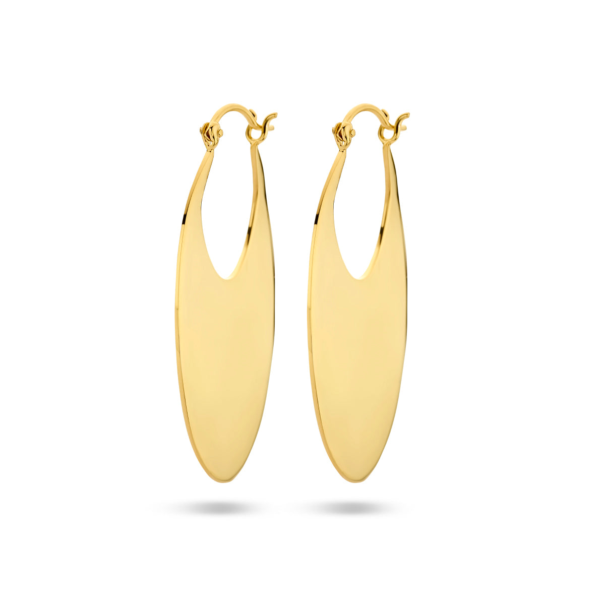 Oorringen 1 micron zilver verguld (geel)