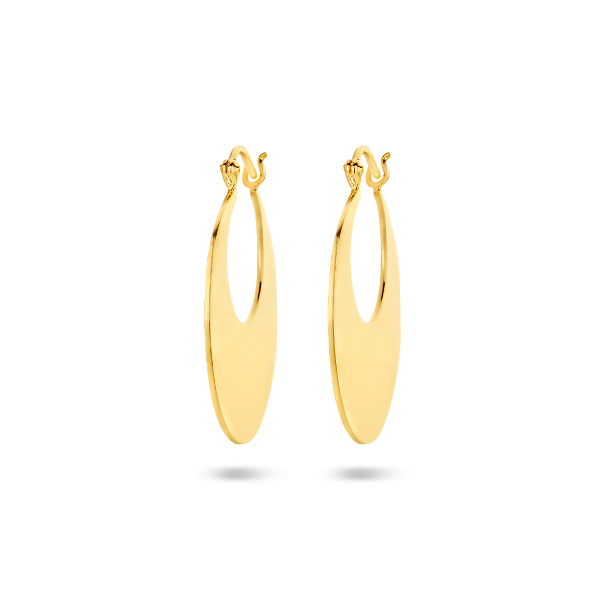 Oorringen 1 micron zilver verguld (geel)